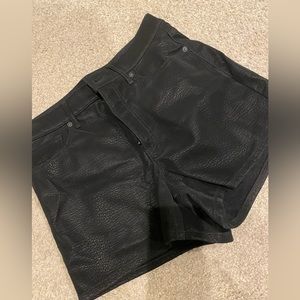 Express snake print shorts